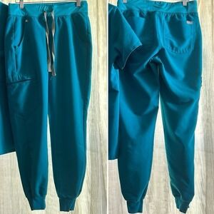 FIGS Technical Scrubs Zamora Jogger Pants Teal Blue Size XXSP